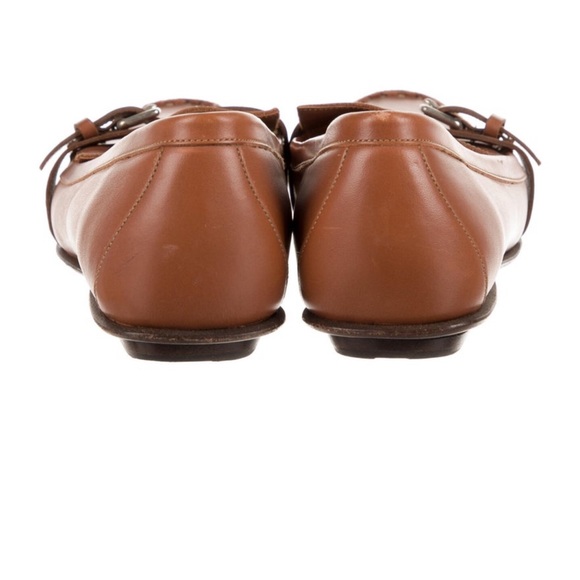 Hermes leather pointed Toe Loafers - Picture 3 of 5